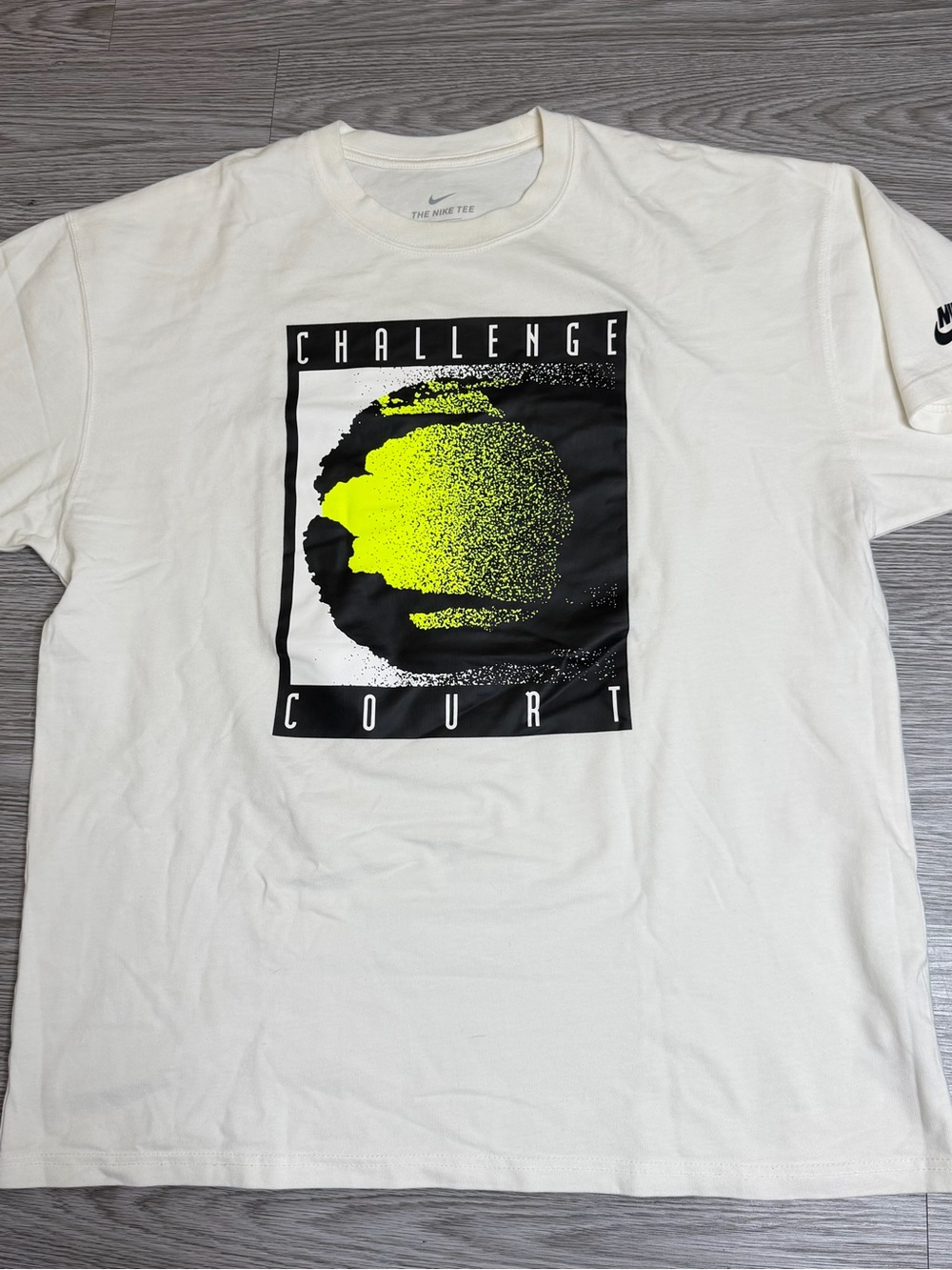 Nike Tennis Tech Challenge T-shirts Andre Agassi 90's Retro CW4287-010 Sz Large
